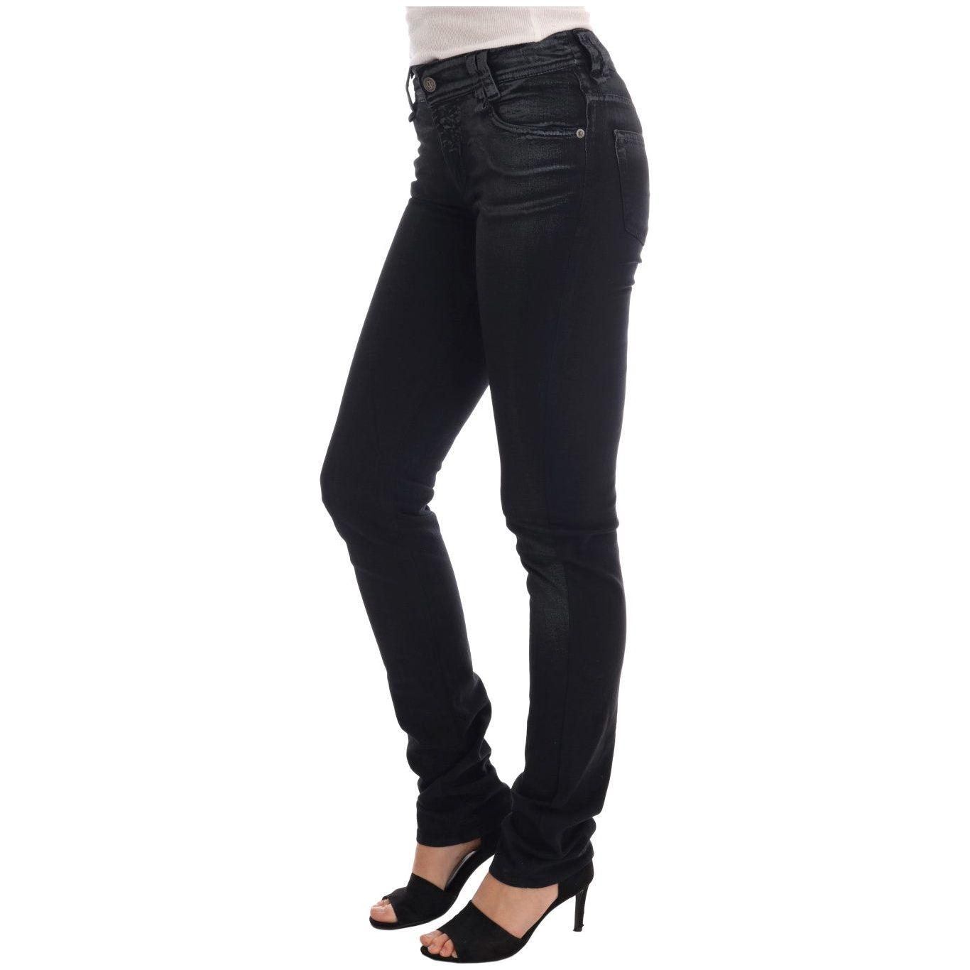 John Galliano Gray Wash Cotton Stretch Regular Fit Jeans