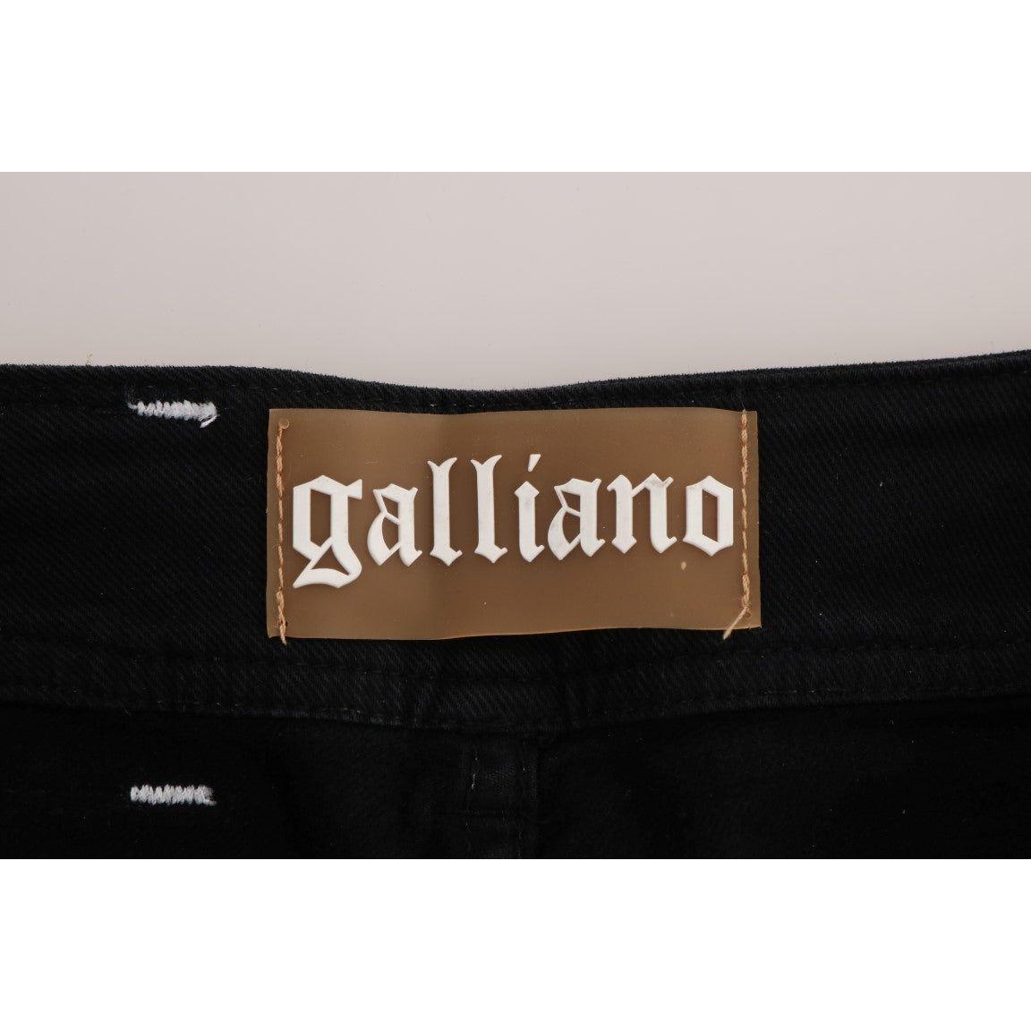 John Galliano Gray Wash Cotton Stretch Regular Fit Jeans