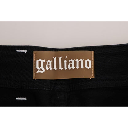 John Galliano Gray Wash Cotton Stretch Regular Fit Jeans