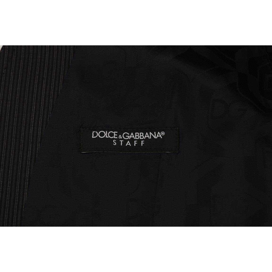 Dolce & Gabbana Gray Wool Stretch Vest