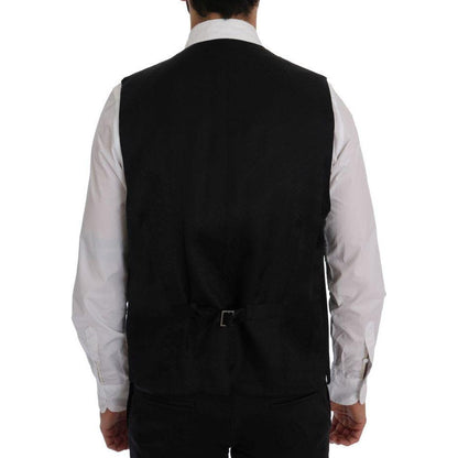 Dolce & Gabbana Black STAFF Wool Stretch Vest1728,3% Elastane,67345645728,Black,Clothing,Dolce & Gabbana,IT50 | L,Material: 97% Wool,Men,Men - Clothing,New with tags,Suits & Blazers - Clothing,Vests - Men - Clothing,Waistcoats - Suits & Blazers - Clothing