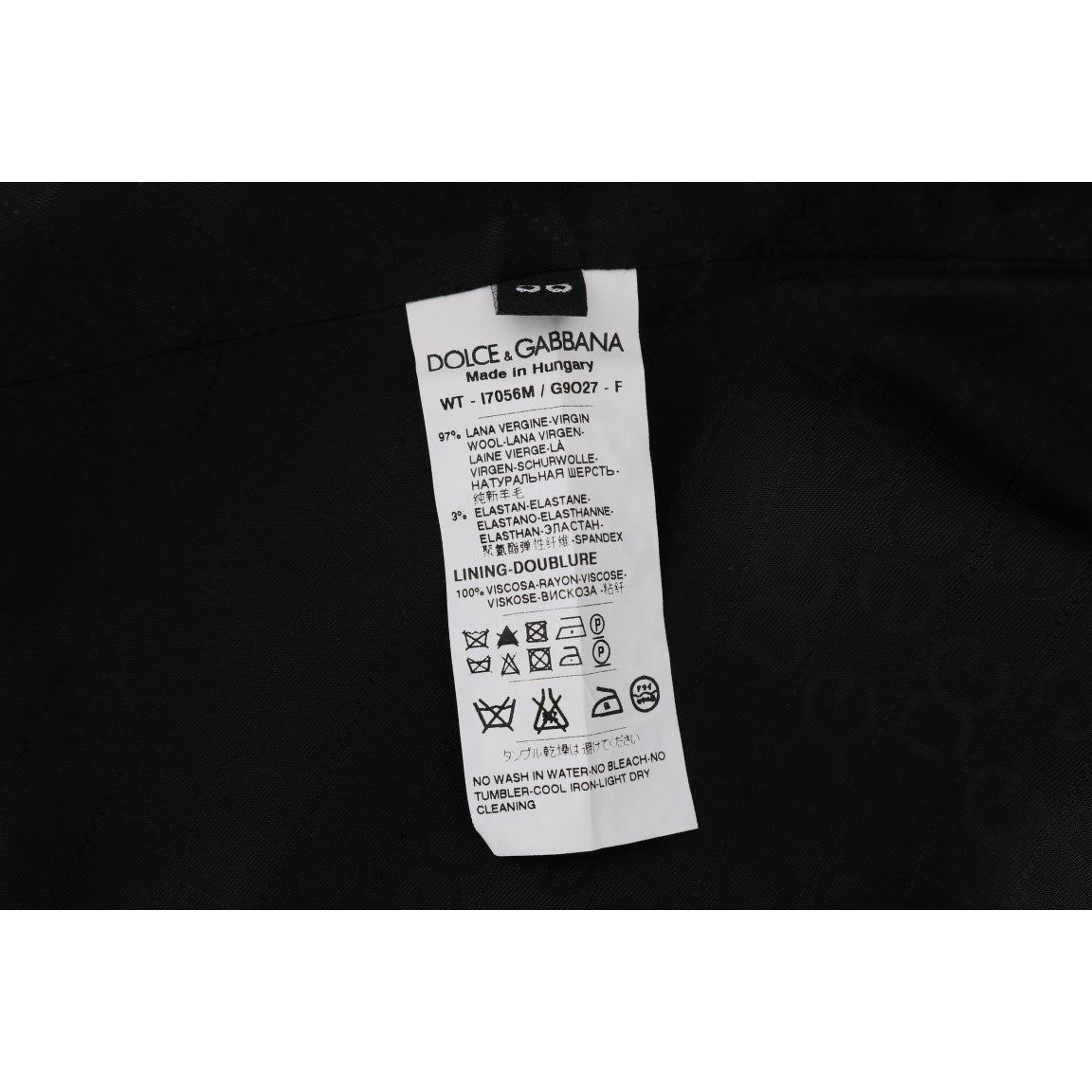 Dolce & Gabbana Black STAFF Wool Stretch Vest1728,3% Elastane,67345645728,Black,Clothing,Dolce & Gabbana,IT50 | L,Material: 97% Wool,Men,Men - Clothing,New with tags,Suits & Blazers - Clothing,Vests - Men - Clothing,Waistcoats - Suits & Blazers - Clothing