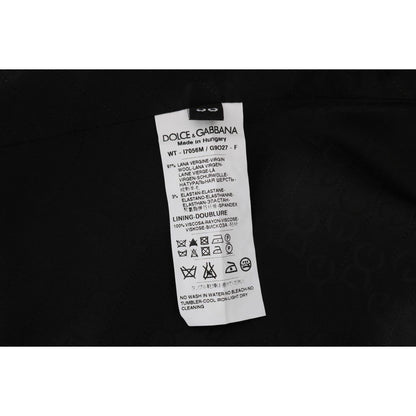 Dolce & Gabbana Black STAFF Wool Stretch Vest1728,3% Elastane,67345645728,Black,Clothing,Dolce & Gabbana,IT50 | L,Material: 97% Wool,Men,Men - Clothing,New with tags,Suits & Blazers - Clothing,Vests - Men - Clothing,Waistcoats - Suits & Blazers - Clothing