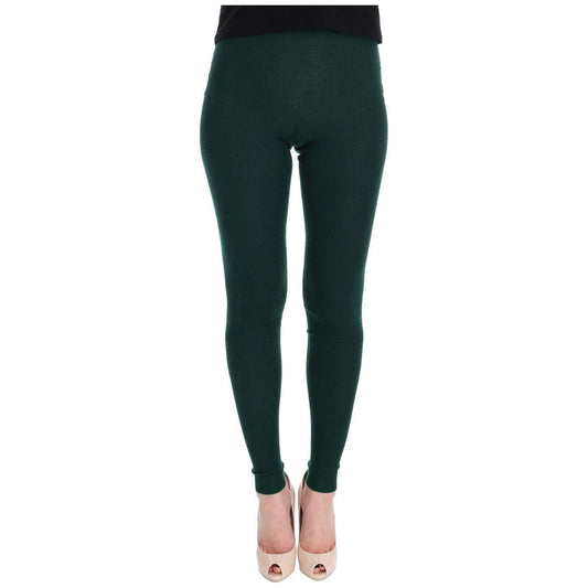 Dolce & Gabbana Green Cashmere Stretch Tights SIG32058-6