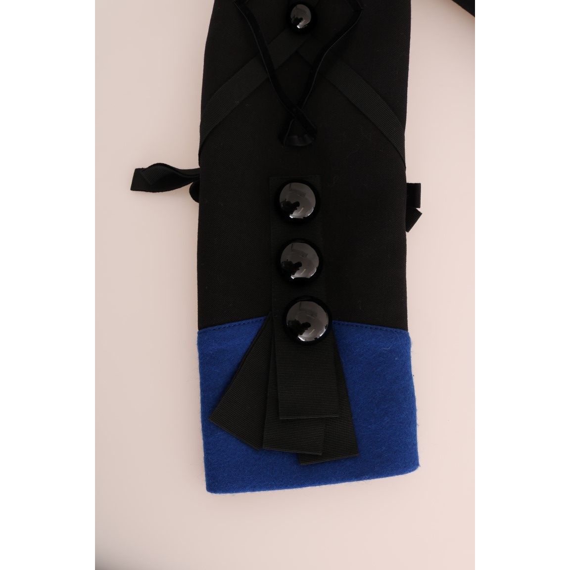 Dolce & Gabbana Black Wool Trench Jacket 1728,2% Elastane,23% Nylon,67345645728,Black,Clothing,Coats - Jackets & Coats - Clothing,Dolce & Gabbana,IT40|S,Jackets & Coats - Clothing,Jackets & Coats - Women - Clothing,Material: 75% Wool,New with tags,Trench