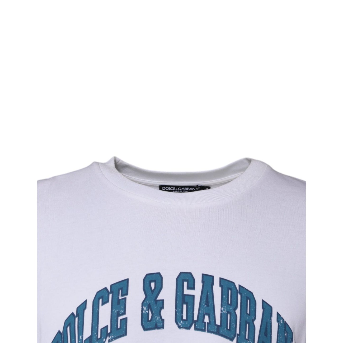 Dolce & Gabbana White DG Milano Cotton Crew Neck T-shirt