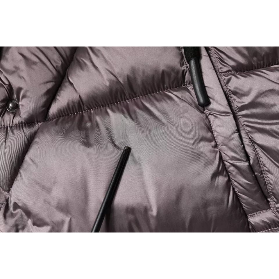 Scervino Street Violet Puffer Quilted Hooded Women Coat Jacket