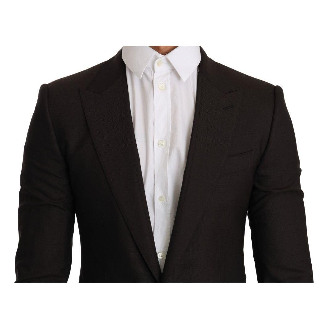Dolce & Gabbana Brown Wool SICILIA Jacket Coat Blazer