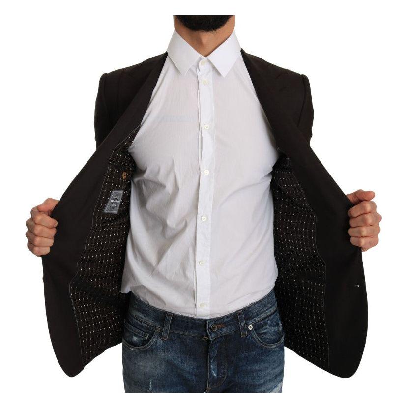Dolce & Gabbana Brown Wool SICILIA Jacket Coat Blazer1728,67345645728,Blazers - Men - Clothing,Blazers - Suits & Blazers - Clothing,Brown,Clothing,Dolce & Gabbana,IT44 | XS,Material: 100% lana virgen,Men,Men - Clothing,New with tags,Suits & Blazers - Clot