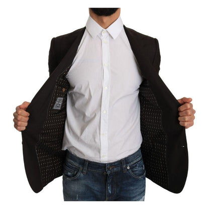 Dolce & Gabbana Brown Wool SICILIA Jacket Coat Blazer1728,67345645728,Blazers - Men - Clothing,Blazers - Suits & Blazers - Clothing,Brown,Clothing,Dolce & Gabbana,IT44 | XS,Material: 100% lana virgen,Men,Men - Clothing,New with tags,Suits & Blazers - Clot