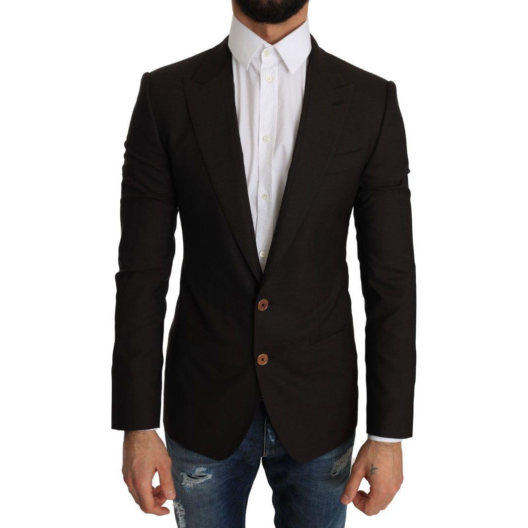 Dolce & Gabbana Brown Wool SICILIA Jacket Coat Blazer1728,67345645728,Blazers - Men - Clothing,Blazers - Suits & Blazers - Clothing,Brown,Clothing,Dolce & Gabbana,IT44 | XS,Material: 100% lana virgen,Men,Men - Clothing,New with tags,Suits & Blazers - Clot