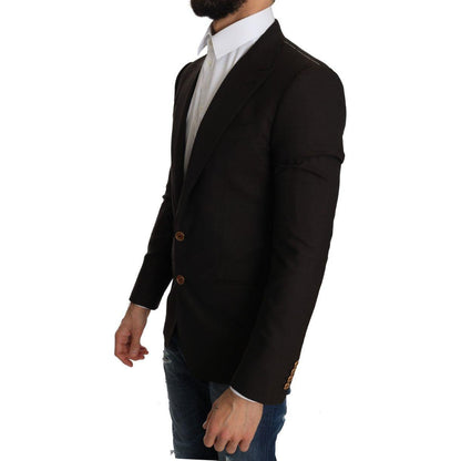 Dolce & Gabbana Brown Wool SICILIA Jacket Coat Blazer1728,67345645728,Blazers - Men - Clothing,Blazers - Suits & Blazers - Clothing,Brown,Clothing,Dolce & Gabbana,IT44 | XS,Material: 100% lana virgen,Men,Men - Clothing,New with tags,Suits & Blazers - Clot