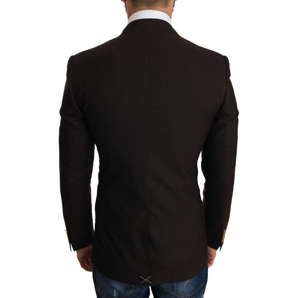 Dolce & Gabbana Brown Wool SICILIA Jacket Coat Blazer1728,67345645728,Blazers - Men - Clothing,Blazers - Suits & Blazers - Clothing,Brown,Clothing,Dolce & Gabbana,IT44 | XS,Material: 100% lana virgen,Men,Men - Clothing,New with tags,Suits & Blazers - Clot