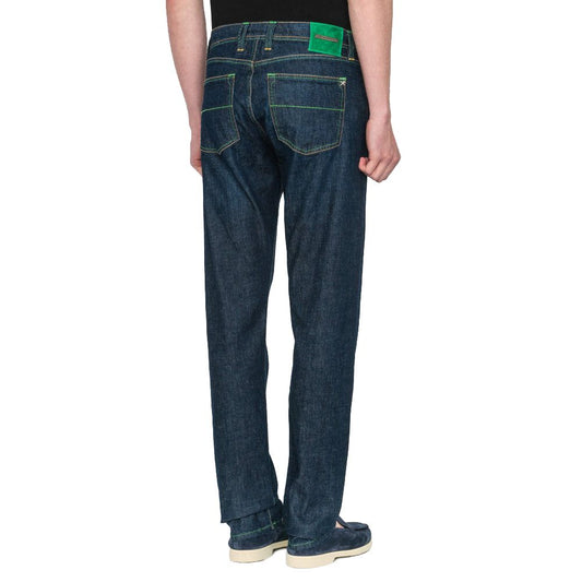 Tramarossa Blue Cotton Men Jeans