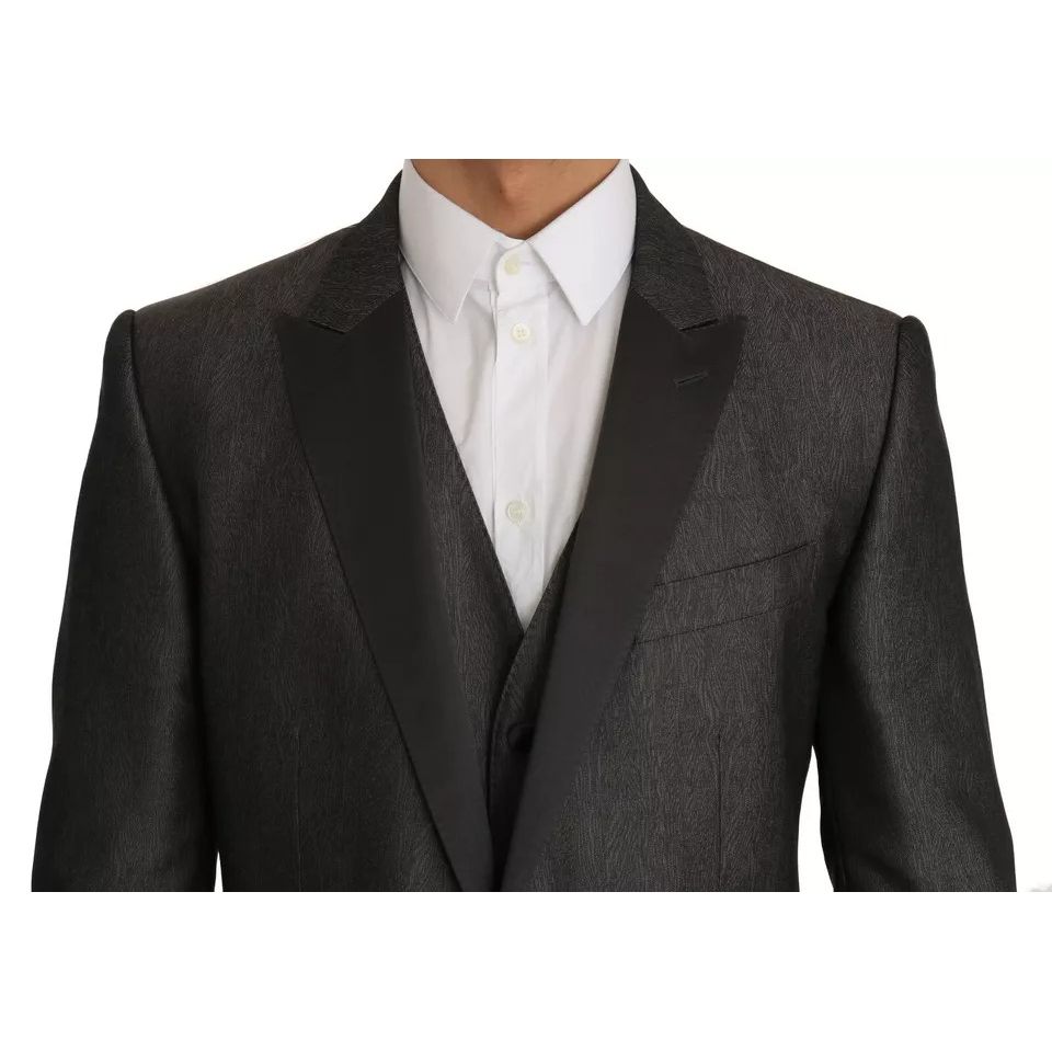 Dolce & Gabbana Gray MARTINI 2 Piece Vest Coat Blazer