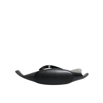 Brunello Cucinelli Black Leather Logo Shoulder Strap Shopping Tote Bag Brunello Cucinelli