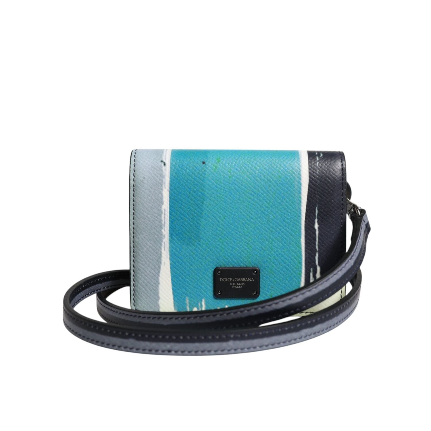 Dolce & Gabbana Multicolor Leather DG Logo Bifold Card Holder Wallet