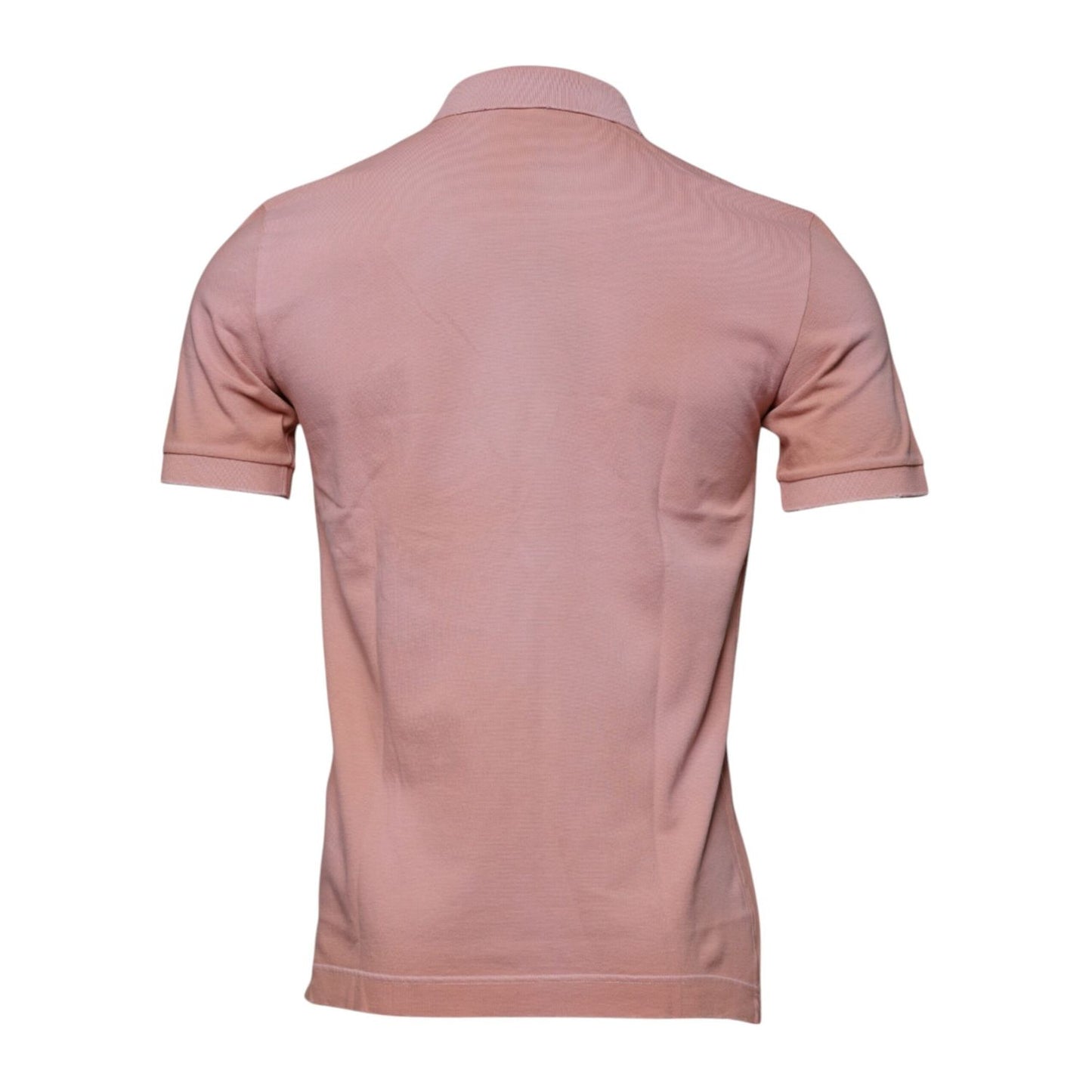 Dolce & Gabbana Pink Crown Collared Short Sleeve Polo T-shirt