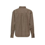 Jacqueline De Yong Beige Recycled Cotton Shirt