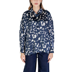 ICHI Blue Polyester Shirt