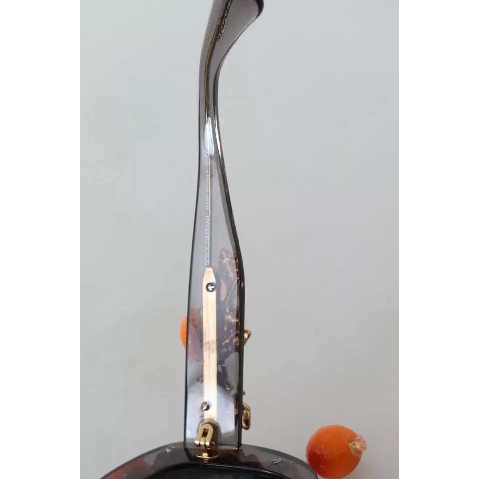 Dolce & Gabbana DG4283B Acetate Crystals Orange Applique Sunglasses