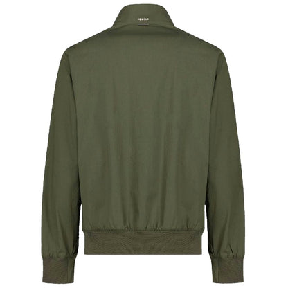People Of Shibuya Green Cotton Men Bomber Jacket