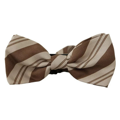 Dolce & Gabbana Multicolor Patterned Adjustable Neck Bow Tie Men