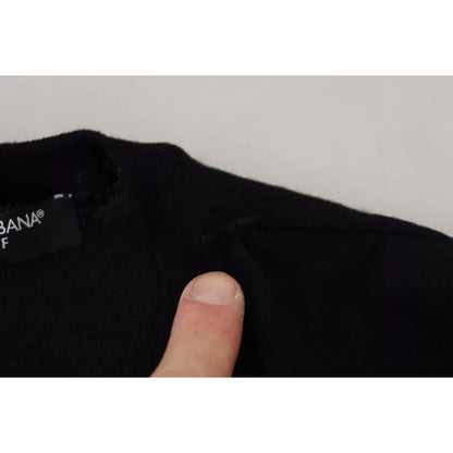 Dolce & Gabbana Black Crewneck Long Sleeves Pullover Sweater