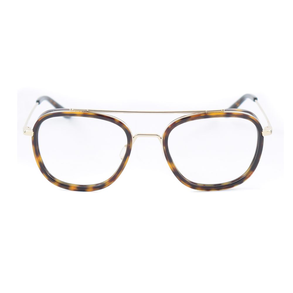 Vuarnet Gold Stainless Steel Frames - Women's glasses with golden frame and tortoise shell design, model VL16150002, size 50/18/135 mm.