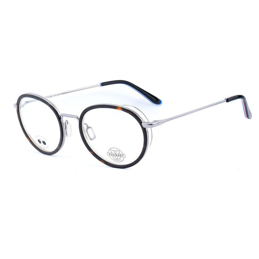 Vuarnet Gray Stainless Steel Frames with brown clip-on solar attachment and 54/17/145mm dimensions for optimal sun protection.