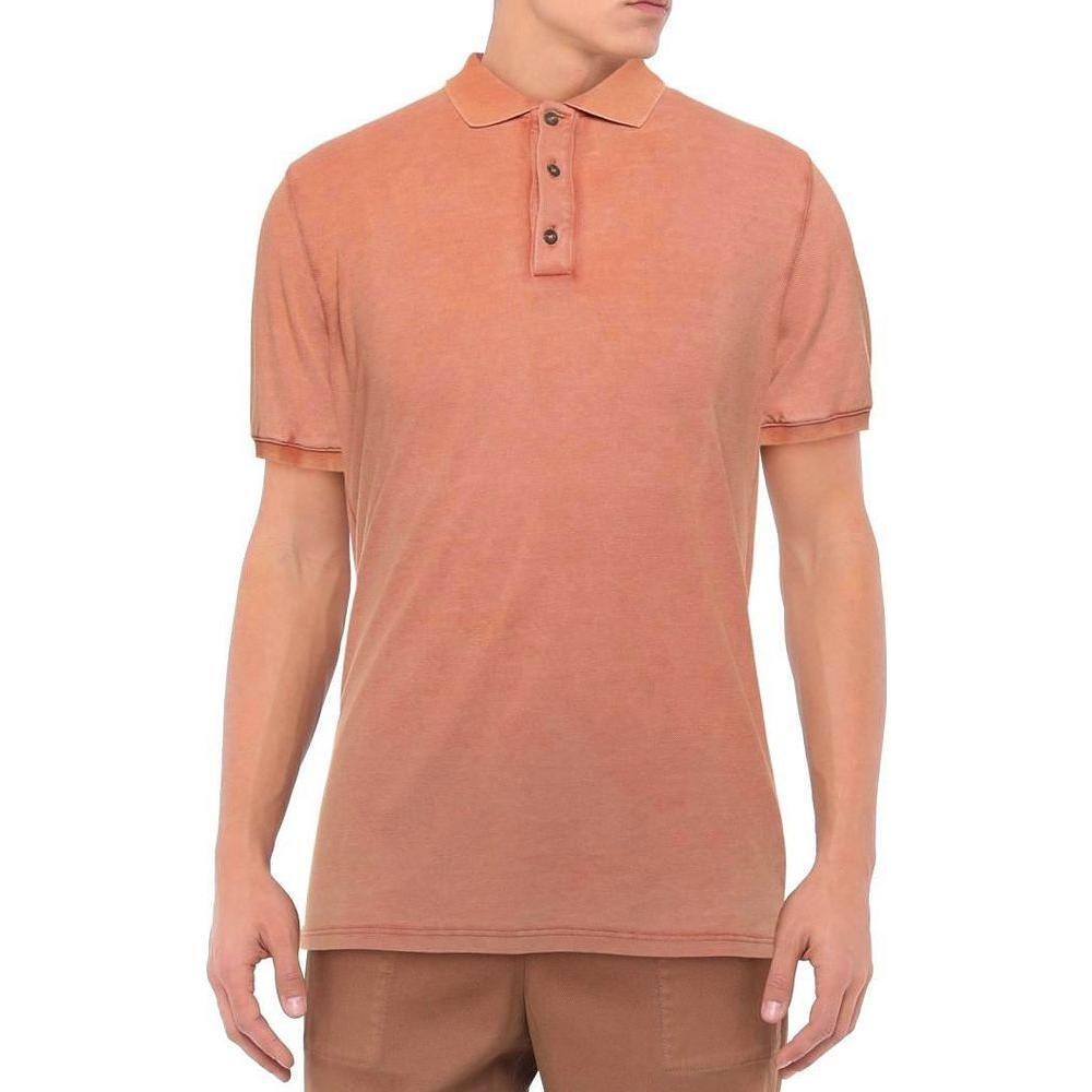 Alpha Studio Pink Cotton Polo Shirt AL-14584-IT54 | XXL
