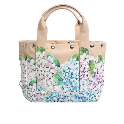 Dolce & Gabbana Multicolor Floral Canvas TANIA Top Handle Tote Bag