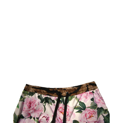 Dolce & Gabbana Multicolor Floral Cotton Men Bermuda Shorts