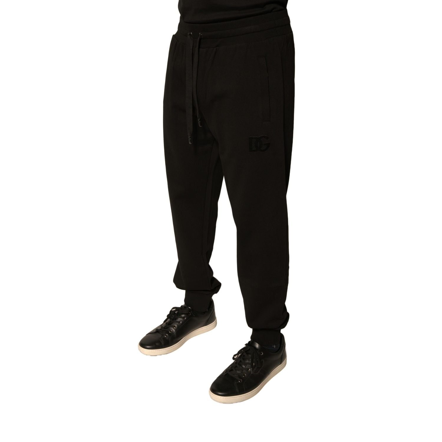 Dolce & Gabbana Black Cotton Jogger Men Sweatpants Pants