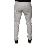 Dolce & Gabbana White Cotton Skinny Denim Jeans