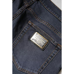 Dolce & Gabbana Dark Gray Cotton Skinny Denim Jeans