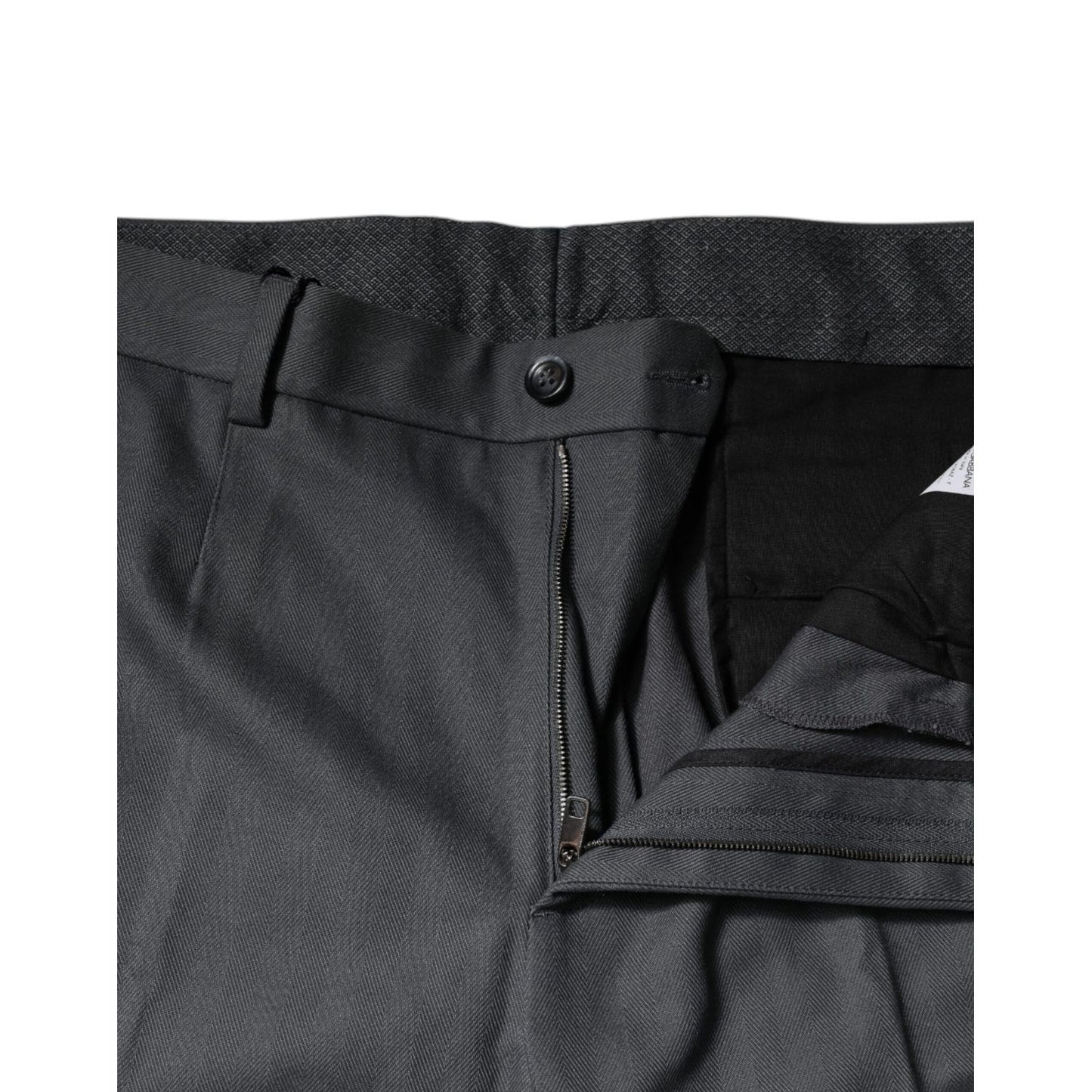Dolce & Gabbana Gray Tapered Formal Dress Pants