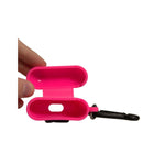 Dolce & Gabbana Pink Silicone Rubber Logo Embossed Airpods Case