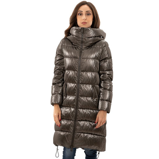 Herno Silver Viscose Jackets & Coat HE-7433668-IT42|M
