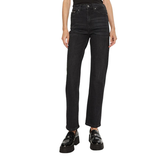 Calvin Klein Jeans Black Cotton Mom Jean