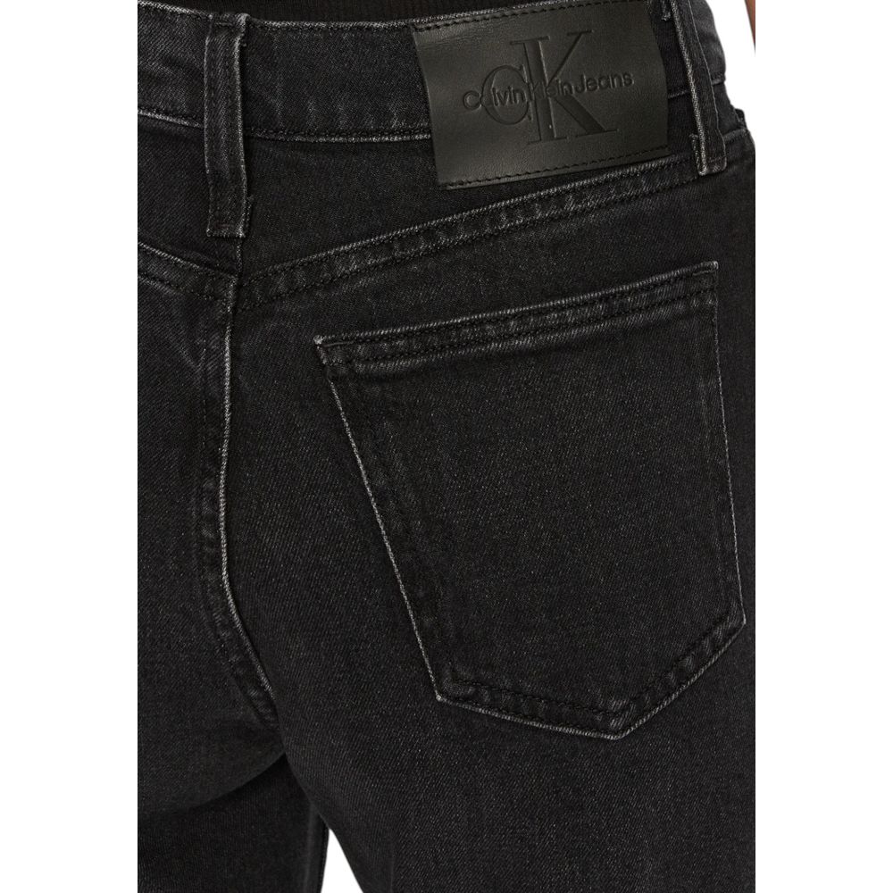 Calvin Klein Jeans Black Cotton Mom Jean