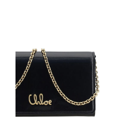 Chloé Brown Calf Leather Bos Taurus Clutch Bag
