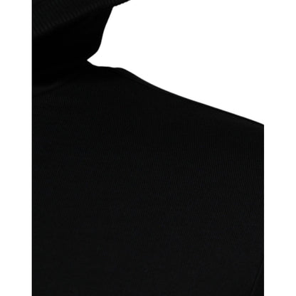 Dolce & Gabbana Black Logo Full Zip Hooded Sweatshirt Sweater