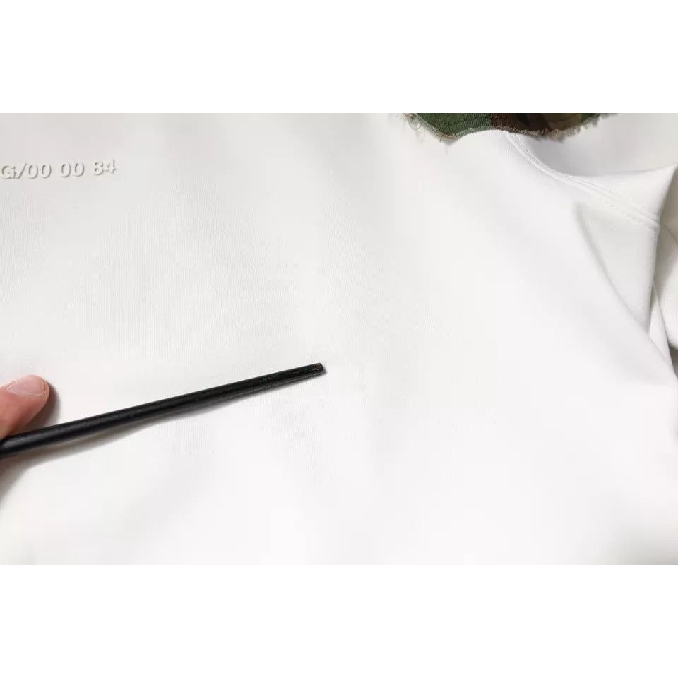 Dolce & Gabbana Multicolor Patchwork Cotton Crew Neck Sweater