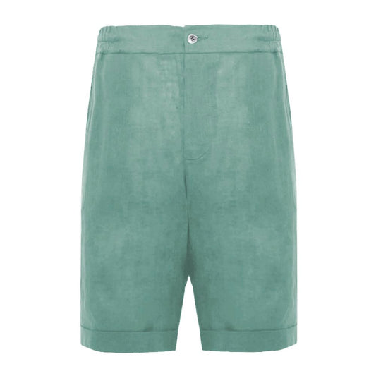 Alpha Studio Green Linen Short