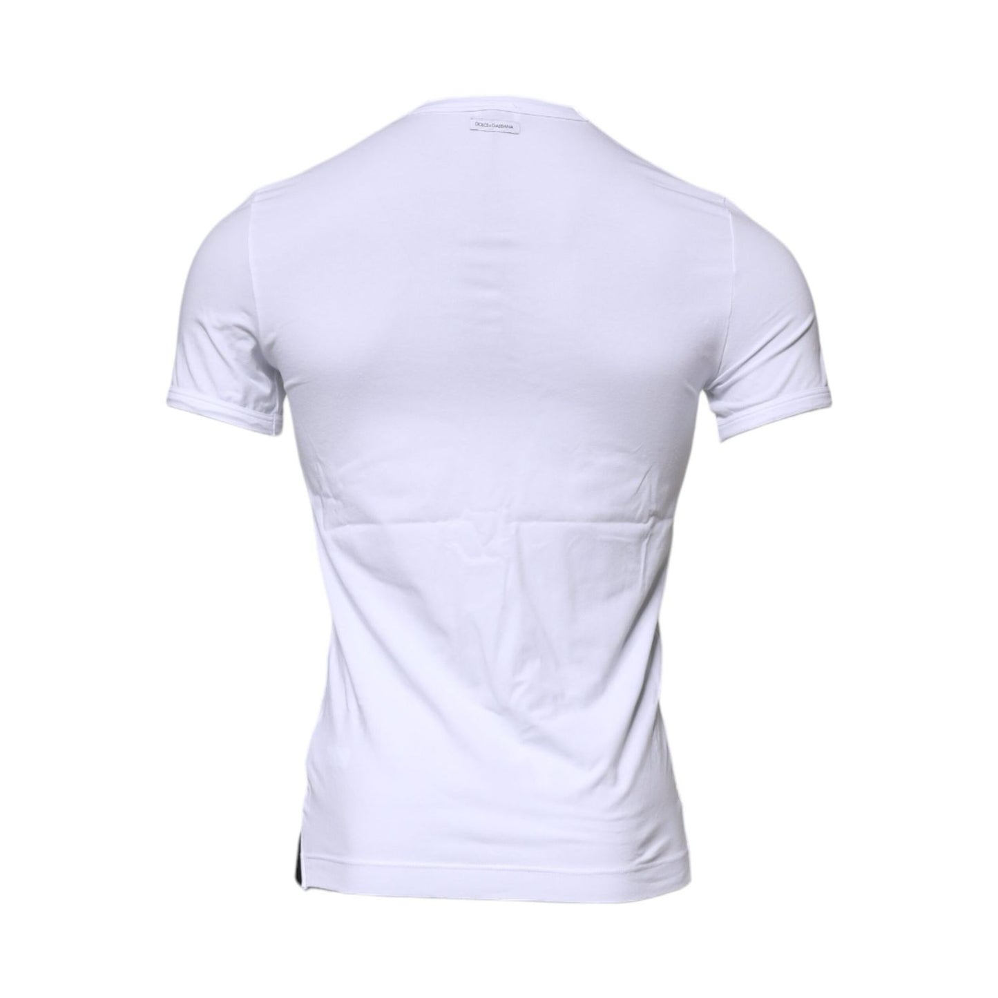 Dolce & Gabbana White Cotton Stretch Crewneck Underwear T-shirt