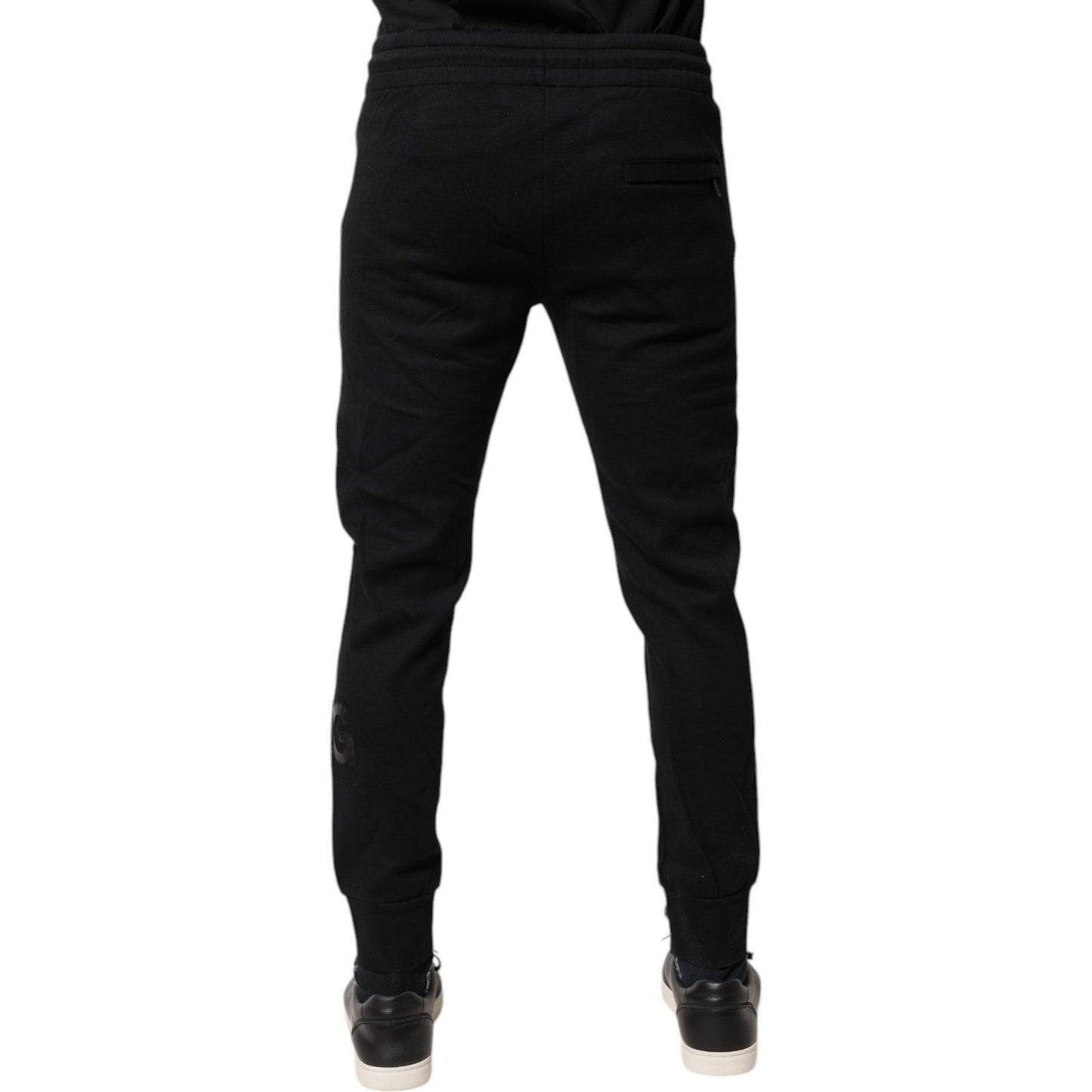 Dolce & Gabbana Black Cotton Jogger Jogging Pants