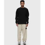 Stone Island White Cotton Men's Trouser