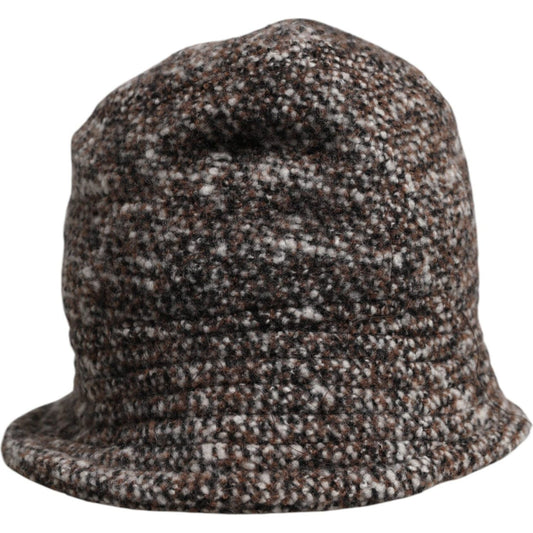 Dolce & Gabbana Brown Alpaca Wool Woven Bucket Hat HAT9726-59