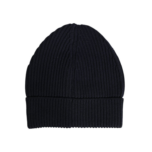 Dolce & Gabbana Blue Cashmere Knitted Winter Beanie Hat